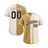 Generisch Personalisiert Baseballtrikot Atmungsaktiv Baseball Jersey Individuelles Sporthemden Schnelltrocknend T-Shirt Herren Damen Kinder Baseball Trikot Kurzarm Sportuniform Angebote Black Friday