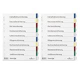 2er Pack DURABLE Versicherungsregister/6741-27 DIN A4 farbiger Ablauf H