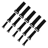 BEBEMOKO 15 x strapazierfähiges, selbstklebendes Klettband, verstellbare Kabelbinder für sichere Bündelung und Organisation, ideal für Zuhause, Büro und G