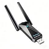 WLAN Stick für PC, 300Mbps USB WLAN Adapter PC, 2.4GHz/5GHz Dualband, Kompatibel mit Windows 11/10/8/7