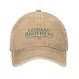 ORHFHVW Baseballmütze Lehman Brothers Risikomanagement 2008 Finanzen gewaschen Bank Trucker Papa Hut Unisex Teenager Sonnenblenden Geburtstagsgeschenk