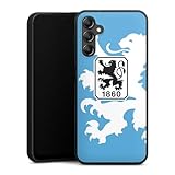 Premium Silikon Hülle kompatibel mit Samsung Galaxy A14 5G Handyhülle schwarz Case TSV 1860 München Offizielles Lizenzprodukt Wapp