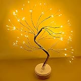 HONPHIER Dekoration Baum Baumlampe beleuchteter Birkenbaum 108 LED Lichterbaum Innen Baum Licht Dek