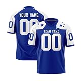 Generisch Personalisiert American Football Trikot Personalized Printed Team Name & Number für Herren Damen Kinder Jugend Sportkleidung M