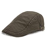 WQZYY&ASDCD Barett Cap Baskenmütze Schirmmütze Mode Hut Casual Herren Einfarbig Schirmmütze Damen Einfache Baskenmütze Trend-Militärfarbe_ Einheitsgröß