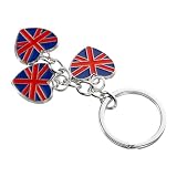LIFKOME Schlüsselanhänger England Dekoration Taschenanhänger schlusselanhanger kreative Verzierung Souvenirs Britisches Hängeornament Anhänger mit britischer Flagge Zinklegierung