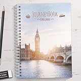 Reisetagebuch England zum selberschreiben oder als Geschenk - DIN A5 mit interaktiven Aufgaben und Challenges und Reise-Z