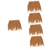 Happyyami 5St Strohstücke Garten Dekoration Wand polsterung terassen Dach wohnwand deko Wanddekoration Mähdrescher Spielzeug-Strohballen Heu Modell Simulation Grasdach Weidenzaunschutz Sp