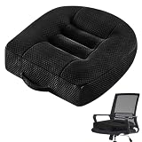 Leikurvo Sitzauflage Sitzerhöhung Auto Sitzkissen, 40x40cm Ergonomisches Orthopädisch Sitzkissen Kissen für Bürostuhl, Auto, Rollstuhlkissen oder Sitzerhöhung für Erwachsene, Extra großes Stuhlk