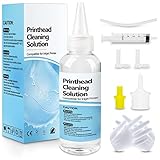 Druckkopfreiniger Druckkopf Reinigungsset zum Reinigen Kopfreinigungsset Lösung Düsenreiniger Flüssigdrucker für Epson Canon Brother HP Samsung Tintenstrahldrucker 100 ml Reinigung Druck