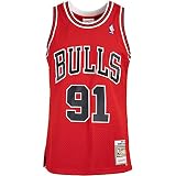 Mitchell & Ness Swingman Dennis Rodman Chicago Bulls 97/98 Trikot (L, red)
