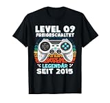Level 9 Jahre Geburtstagsshirt junge Gamer 2015 Geburtstag T-S