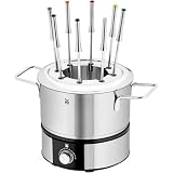 WMF Lono Fondueset für 8 Personen, Fondue elektrisch, 1400 W, Temperaturregulierung, Gabel-Halterung, Induktionstopf 1,2l, Hot Pot,