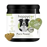 happycor® Pure Power Funktions-Snack für Hunde – Nährstoff-Booster – Funktions-Leckerli für Hunde Verdauung & optimierte Nährstoffaufnahme des tägl. Futters – 120 Stück gebacken nur 12% Feuchtigk