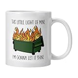 Keramikbecher,Keramik-Kaffeetasse | Mülleimer-Flammen-Kaffeetasse,Einzigartige Kaffee- und Teebecher aus Keramik, kreativer Mülleimer-Flammenbecher für kalte und heiße Getränk