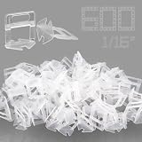 600 Stück Fliesen-Nivelliersystem-Clips – professionelle DIY-Fliesen-Nivellierer, Abstandshalter, 1,5 mm Fliesen-Werkzeuge, Fliesen-Nivelliersystem, Keramik- und S