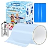 Nepfaivy Pool Reparaturset Poolflicken Selbstklebend - 10 x 150cm Wasserdichter Pool Kleber Flickzeug, PVC Reparatur Klebeband Flex Tape für Pool, Poolfolie, Wasserbett, Schlauchboot, L