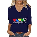 Ayhuang Blusenshirt Damen Freizeit Vintage Longshirt Lässiges Große Größen Sommershirt Gedruckt Oversize Freizeithemd Atmungsaktive Modische Hemdbluse Leichte Elegant Damenb
