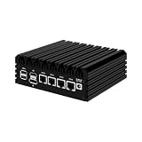 HUNSN Micro Firewall Appliance, Mini PC, pFsense, Mikrotik, OPNsense, VPN, Router PC, Intel N5105, RJ03, AES-NI, 4 x Intel 2.5GbE I226-V LAN, Type-C, TF, M.2 WiFi 6 Slot, 8G RAM, 64G SSD