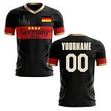 Generisch 2026 Deutsches Nationalmannschafts-Fußballtrikot sportliches Funktionsshirt mit atmungsaktivem Material für Herren (Coffee, S)