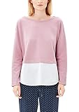 s.Oliver Damen Sweat Shirt - Langarm mit Blusen-Detail Layer Look Top Ob