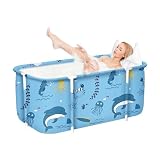 Faltbare Badewanne für Erwachsene, 132 x 68 x 47 cm, Dampfeimer für Sauna, Dusche und Eisbad, tragbar, nicht aufblasb