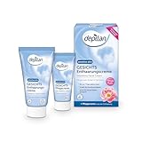 Depilan Gesichts Enthaarungscreme Sensitive- Entfernt Gesichtshärchen sanft & zuverlässig · Für Oberlippe, Kinn, Wange & Nasenwurzel · 1 Packung á 50ml + 30ml Pfleg