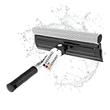 HEYNER® Auto Scheibenreiniger M25 25cm Aluminium Abzieher & Schwamm klappbar Breite 25cm Universal KFZ LKW Transp
