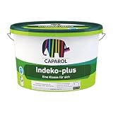 Indeko Plus 12,5L Weiß DOPPELT DECKENDE Innenfarbe Dispersionsfarbe w