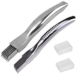 2pcs Green Onion Slicer 2 Styles 1'x6 '' Edelstahl Dual-funktionaler Frühlingszaub