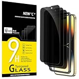 NEW'C 3 Stück, Sichtschutz Panzer Schutz Glas für iPhone 14 Pro Max (6,7 Zoll), Blickschutzfolie Privacy Screen mit Anti Spy, Frei von Kratzern - Einfaches Installationswerkzeug