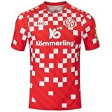 JAKO Mainz 05 Replica Trikot Home Jersey (DE/NL/SE/PL, Alphanumerisch, XL, Regular, Regular, rot)