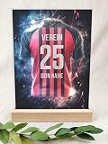 Frankfurt Acryltafel - Personalisiertes Fußball-Geschenk für Fans, Fanartikel für Kinder und Jungen, Trik