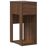Computerschrank mit Schublade Braun Eichen- 35x45x77 cm,858746