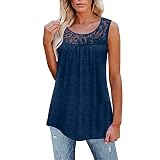 Prime Deal Days 2024 Meine Bestellungen Damen t Shirt Crinkle Optik Spitzenshirt Damen elegant Frauen Oberteile sexy Shirt Damen locker lässig leinen Damen Ob
