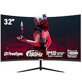 Gawfolk 32 Zoll Curved 1800R PC Gaming Monitore 180H