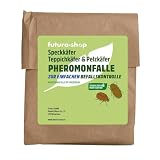 Futura-Shop Pheromonfalle für Teppichkäfer & Pelzkäfer | Klebefalle mit natürlichem Lockstoff zur Befallsermittlung & Bekämpfung | Giftfrei & geruchsneutral für den M