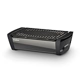 Enders Aurora Mirror raucharmer Tischgrill, mit Guss-Rost, Holzkohle-Grill, kleiner Grill, Balkon-Grill, Picknick-Grill, Camping-Grill, Grill mit Belüftung, black #1365