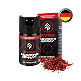 FYRO Pfefferspray zur Selbstverteidigung | KO Spray | Abwehrspray | Jet - Fog Sprühstrahl | 4 Meter Reichweite | Verteidigungsspray zur Tierabwehr | Hundeabwehr | 40 ml | k