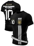 IIIII20Fo7IIIII Geschenke für Männer Geburtstag Geschenk Mann - Trainingsanzug Herren Fußball Trikot mit Sporthose kurz - Fussball Deutschland Fanartikel T Shirt Sport Set T5B M