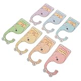 CIMAXIC 7-teiliges Baby-Schrankteilerset – doppelseitiger Organizer aus Holz in Tierform für Babykleidung, Neugeborenen-Kleiderschrankteiler für die Kinderzimmerdek