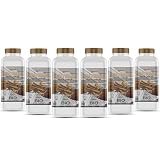 GiDeli bioethanol 6 x 1 l mit Zimtduft 96,6% Ethanol für Innen & Außenkamine Rauch und Rußfrei - Aus Mais & Zuckerrüb