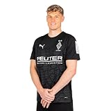 PUMA Offizielles Ausweichtrikot „Third 25/26“ | Borussia Mönchengladbach | Kurzarm, dryCELL, Recyceltes Material, Gladbach Trikot (DE/NL/SE/PL, Alphanumerisch, L, Regular, Regular, PUMA Black)