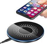 Wireless Charger 20W Max Schnelles Kabellosen Ladepad Induktions Ladegerät Kompatibel mit Samsung Galaxy S21/S22/S23/S24/S10, Kompatibel mit iPhone 12/13/14/15/16 S