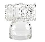 WSQIWNI Wand Collection Aufsatz für Ihn, Magic Wand Massagegerät, Kopfdurchmesser 55 mm, Transparent, für Magic Wand und ähnliche Massageg