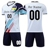 OPUTWDF Trikot Personalisiert Handball Trikot für Kinder Jungen Herren Mädchen - Handball Trikot &Shorts Set mit Namen Nummer Team Log