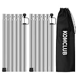 KOMCLUB Zeltstangen, Teleskopstangen für Planen, Zelt Pfosten Camping Pole Glas Perle Frühling Verbindung Edelstahl Ersatzplane Pfosten 240 cm 2 S