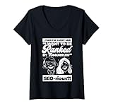 Damen Vermarkter-witze, Coole Zitate, Digitales Marketing, Seo T-Shirt mit V