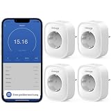 ONEPLUG Smart Wi-Fi Steckdose 16A,3680W,4er Pack,Funktioniert mit Alexa,Google Home, 230V,50/60GHZ/-20-35°C,Weiß