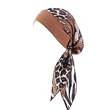 Krebskopfdruck Mütze Turban lässige lose Frauen Baseballmütze Waschmittel Caps Outdoor (Coffee, One Size)